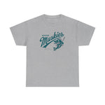 Muskegon Muskies T-Shirt (Heavyweight) - Vintage Defunct Baseball Teams - Michigan