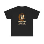 Clinton Owls Hoodie - Vintage Defunct Baseball Teams - Iowa