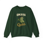 Omaha Crickets Crewneck Sweatshirt - Vintage Defunct Baseball Teams - Nebraska