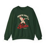 North Pole Nicks Crewneck Sweatshirt - Vintage Defunct Baseball Teams - Alaska