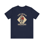 Lake Charles Skippers T-Shirt (Premium Lightweight) - Vintage Defunct Baseball Teams - Louisiana