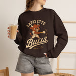 Lafayette Bulls Crewneck Sweatshirt - Vintage Defunct Baseball Teams - Louisiana