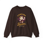 Lansing Senators Crewneck Sweatshirt - Vintage Defunct Baseball Teams - Michigan