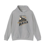 Council Bluffs Rails Hoodie - Vintage Defunct Baseball Teams - Iowa