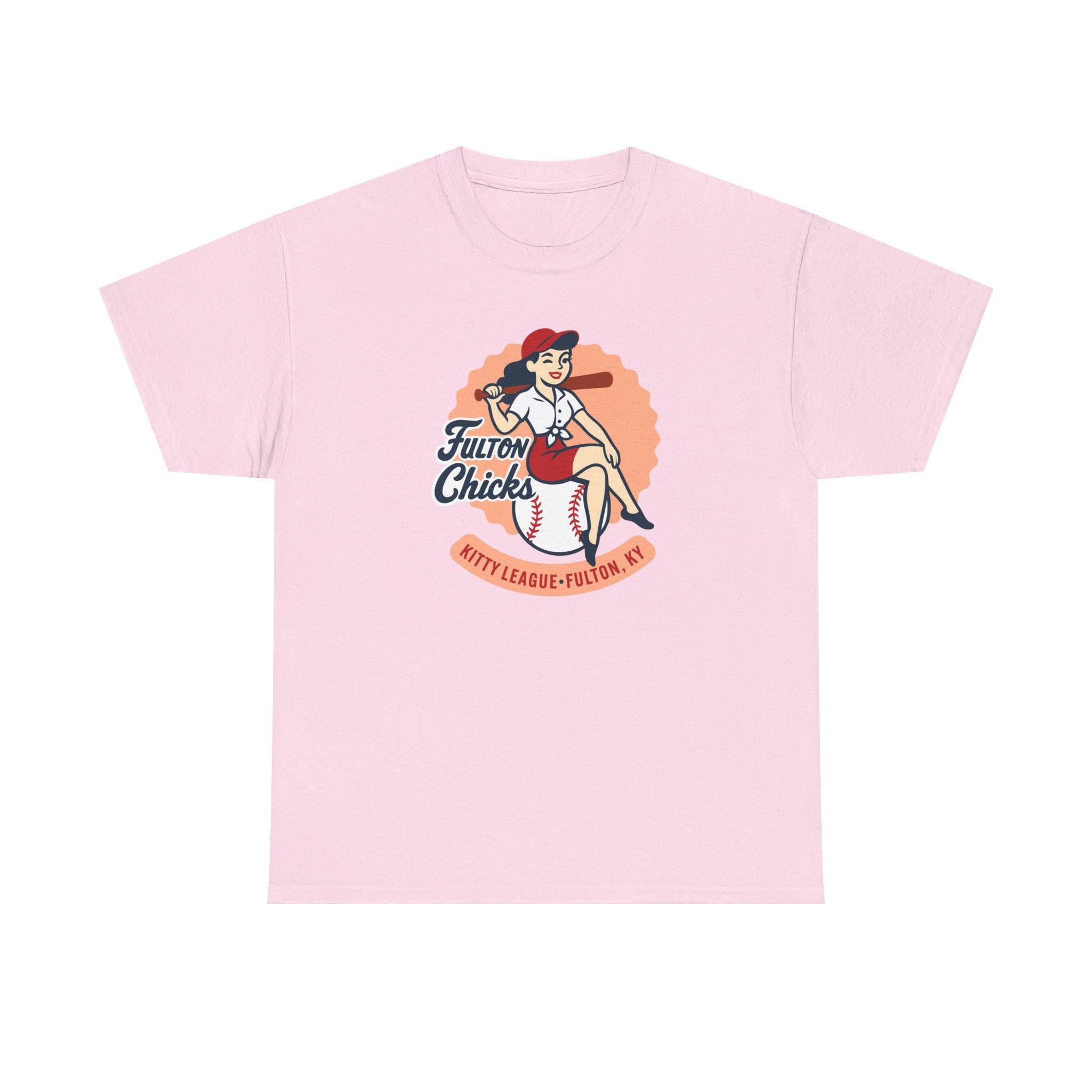 Fulton Chicks T-Shirt (Heavyweight) - Vintage Defunct Baseball Teams