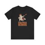 Bisbee-Douglas Copper Kings Premium Lightweight T-Shirt in black with the Bisbee-Douglas Copper Kings logo, a bearded king in a crown and cape swinging a bat on the front