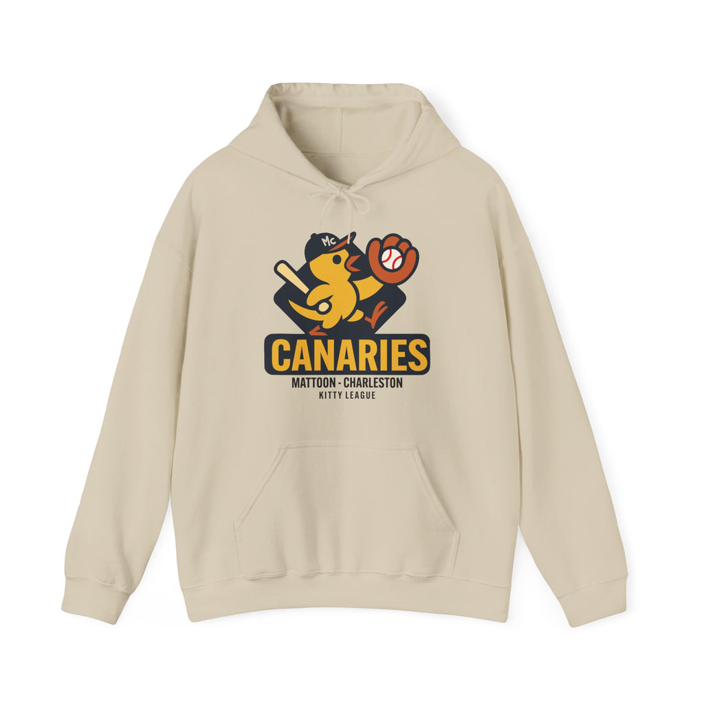 Mattoon-Charleston Canaries Hoodie - Vintage Defunct Baseball Teams