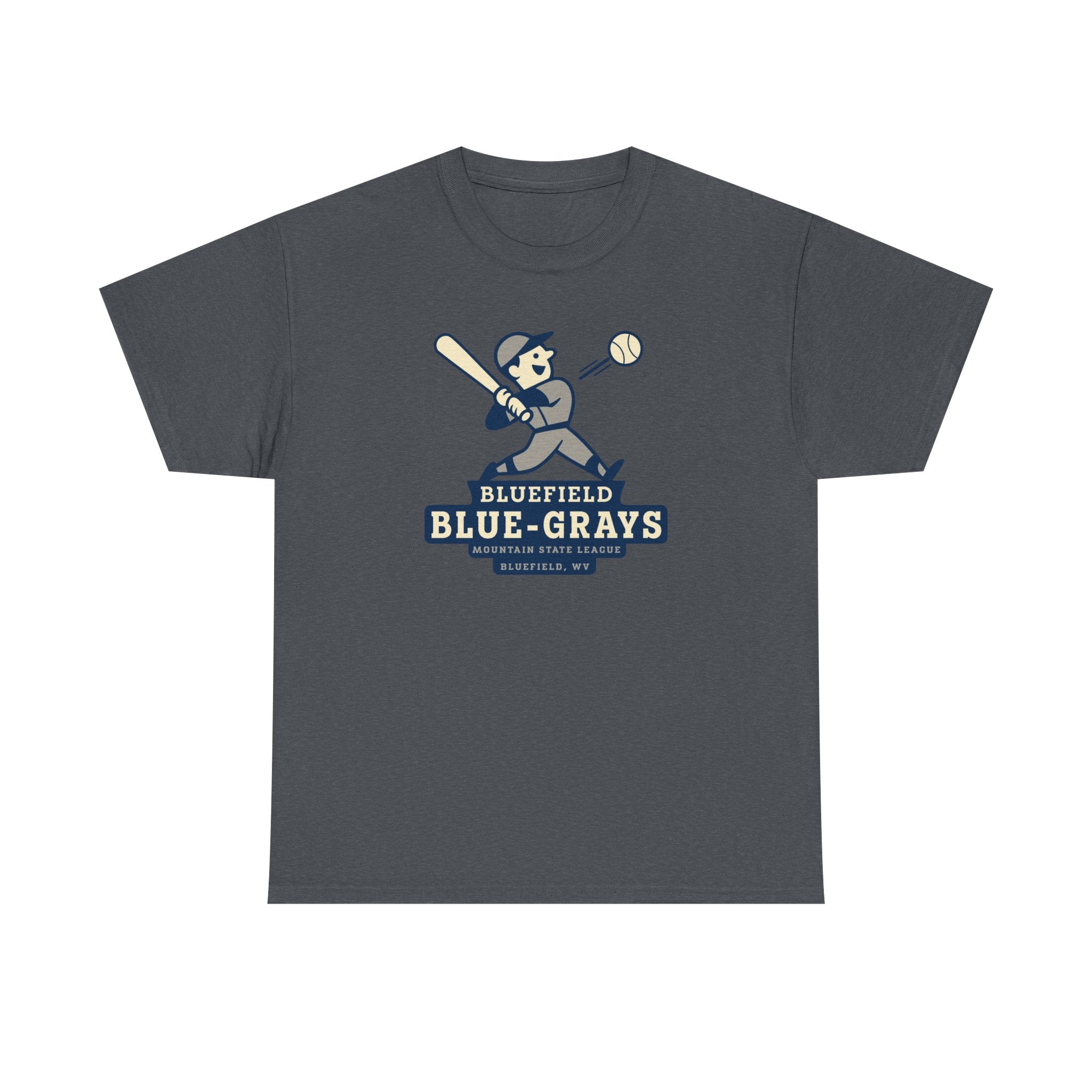 Bluefield Blue-Grays T-Shirt (Heavyweight) - Vintage Defunct Baseball Teams