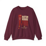 Baton Rouge Red Sticks Crewneck Sweatshirt - Vintage Defunct Baseball Teams - Louisiana