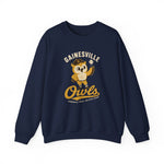 Gainesville Owls Crewneck Sweatshirt - Vintage Defunct Baseball Teams - Texas