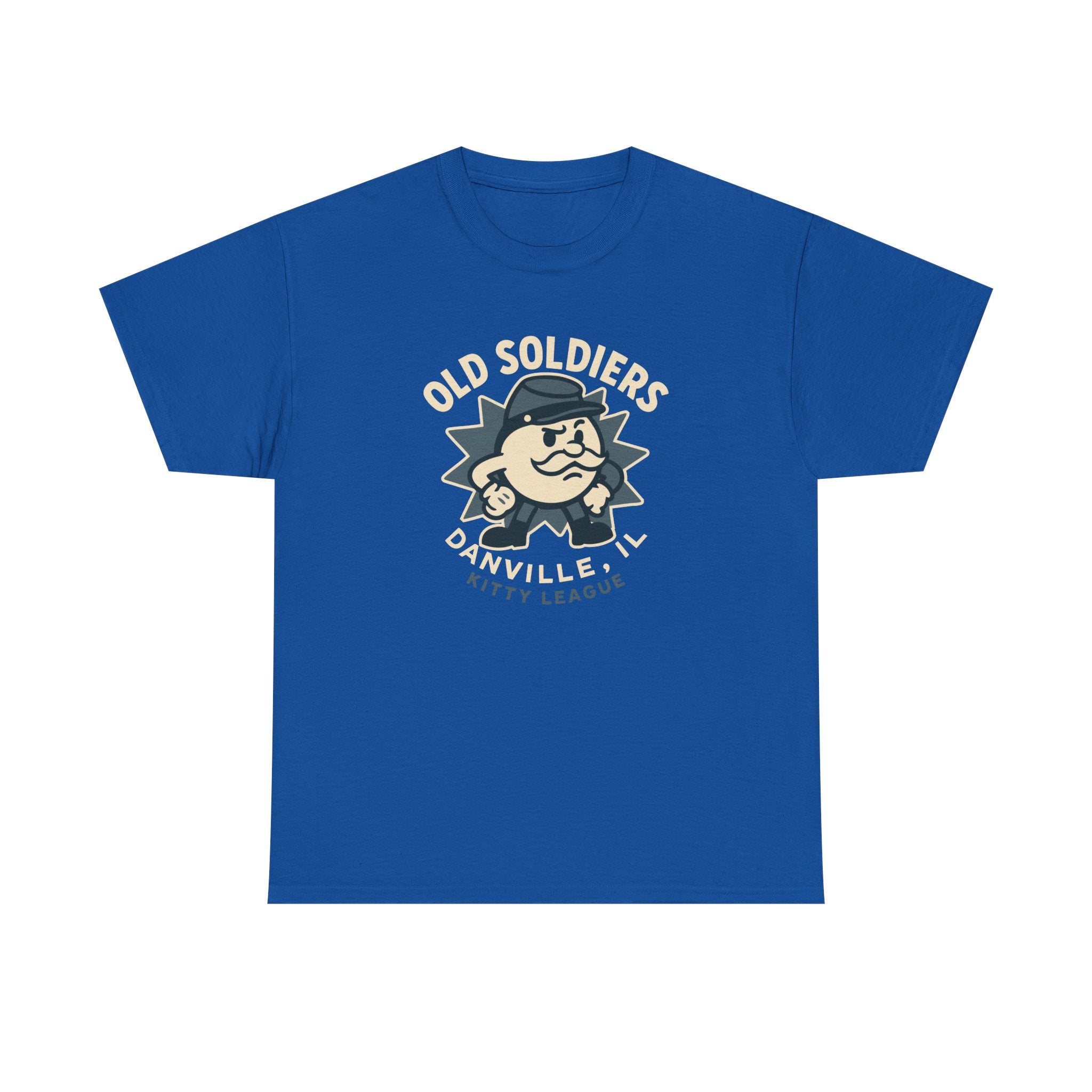 Danville Old Soldiers T-Shirt (Heavyweight) - Vintage Defunct Baseball Teams