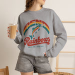 Bend Rainbows Crewneck Sweatshirt - Vintage Defunct Baseball Teams - Oregon