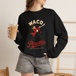 Waco Pirates Crewneck Sweatshirt - Vintage Defunct Baseball Teams - Texas