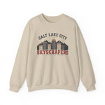 Salt Lake City Skyscrapers Crewneck Sweatshirt - Vintage Defunct Baseball Teams - Utah