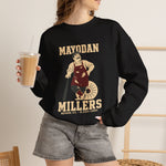 Mayodan Millers Crewneck Sweatshirt - Vintage Defunct Baseball Teams - North Carolina