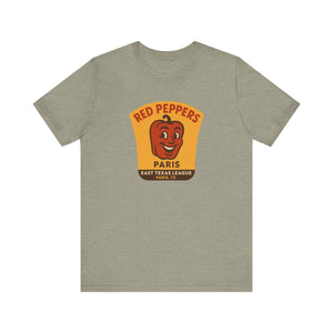 Paris Red Peppers T-Shirt (Premium Lightweight) - Vintage Defunct Baseball Teams