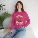 Richmond Roses Crewneck Sweatshirt - Vintage Defunct Baseball Teams - Indiana