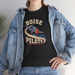 Boise Pilots T-Shirt (Heavyweight) - Vintage Defunct Baseball Teams - Idaho