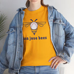 San Jose Bees 1980s Style T-Shirt (Heavyweight) - Vintage Defunct Baseball Teams - California
