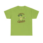 Sanford Celeryfeds Heavyweight T-Shirt in kiwi with the green cartoon celery stalk mascot swinging a bat on the front