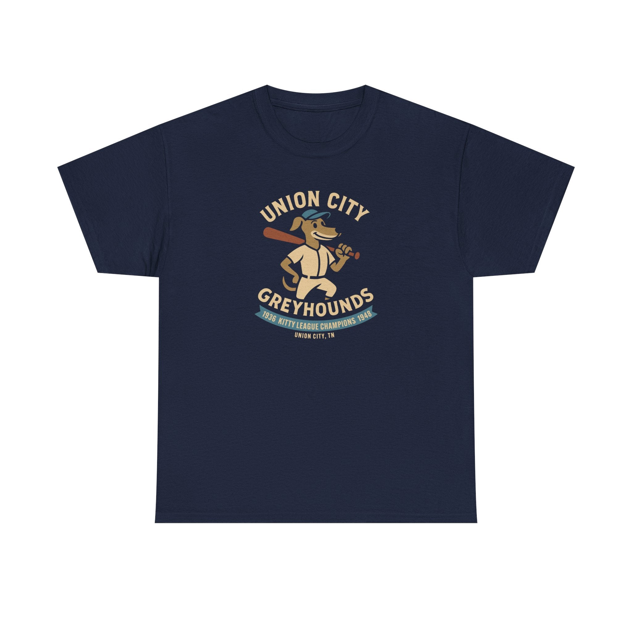Union City Greyhounds T-Shirt (Heavyweight) - Vintage Defunct Baseball Teams