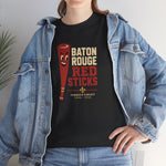 Baton Rouge Red Sticks T-Shirt (Heavyweight) - Vintage Defunct Baseball Teams - Louisiana
