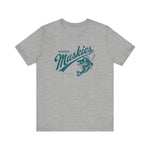 Muskegon Muskies T-Shirt (Premium Lightweight) - Vintage Defunct Baseball Teams - Michigan