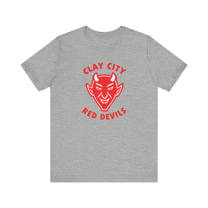 Clay City Red Devils T-Shirt (Premium Lightweight) - Vintage Defunct Baseball Teams