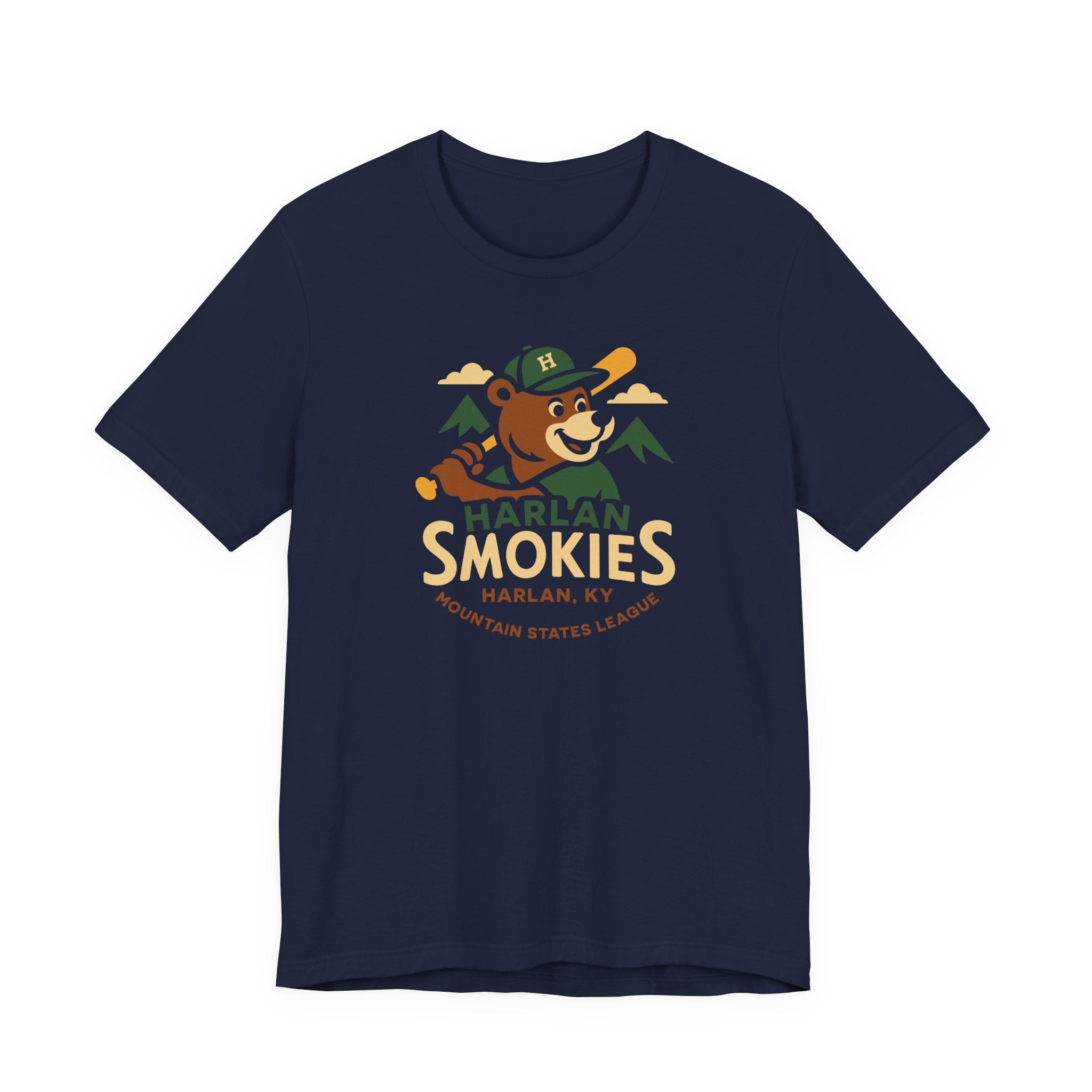 Harlan Smokies T-Shirt (Premium Lightweight) - Vintage Defunct Baseball Teams