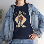 Lake Charles Skippers T-Shirt (Heavyweight) - Vintage Defunct Baseball Teams - Louisiana