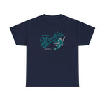 Muskegon Muskies T-Shirt (Heavyweight) - Vintage Defunct Baseball Teams - Michigan
