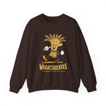 Hutchinson Wheatshockers Crewneck Sweatshirt - Vintage Defunct Baseball Teams - Kansas