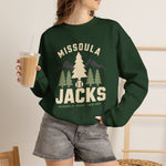 Missoula Timberjacks Crewneck Sweatshirt - Vintage Defunct Baseball Teams - Montana