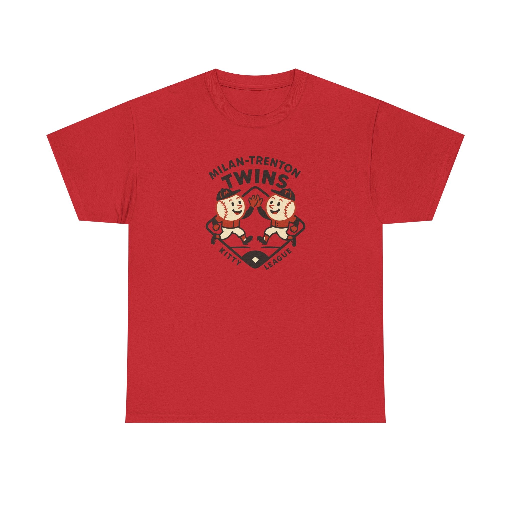 Milan-Trenton Twins T-Shirt (Heavyweight) - Vintage Defunct Baseball Teams