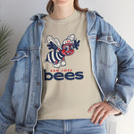 San Jose Bees 1960s Style T-Shirt (Heavyweight) - Vintage Defunct Baseball Teams - California