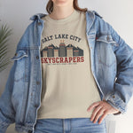 Salt Lake City Skyscrapers T-Shirt (Heavyweight) - Vintage Defunct Baseball Teams - Utah