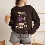 Boise Fruit Pickers Crewneck Sweatshirt - Vintage Defunct Baseball Teams - Idaho
