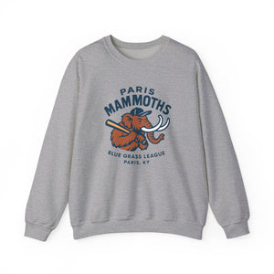 Paris Mammoths Crewneck Sweatshirt - Vintage Defunct Baseball Teams