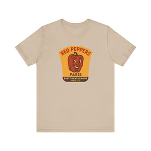 Paris Red Peppers T-Shirt (Premium Lightweight) - Vintage Defunct Baseball Teams