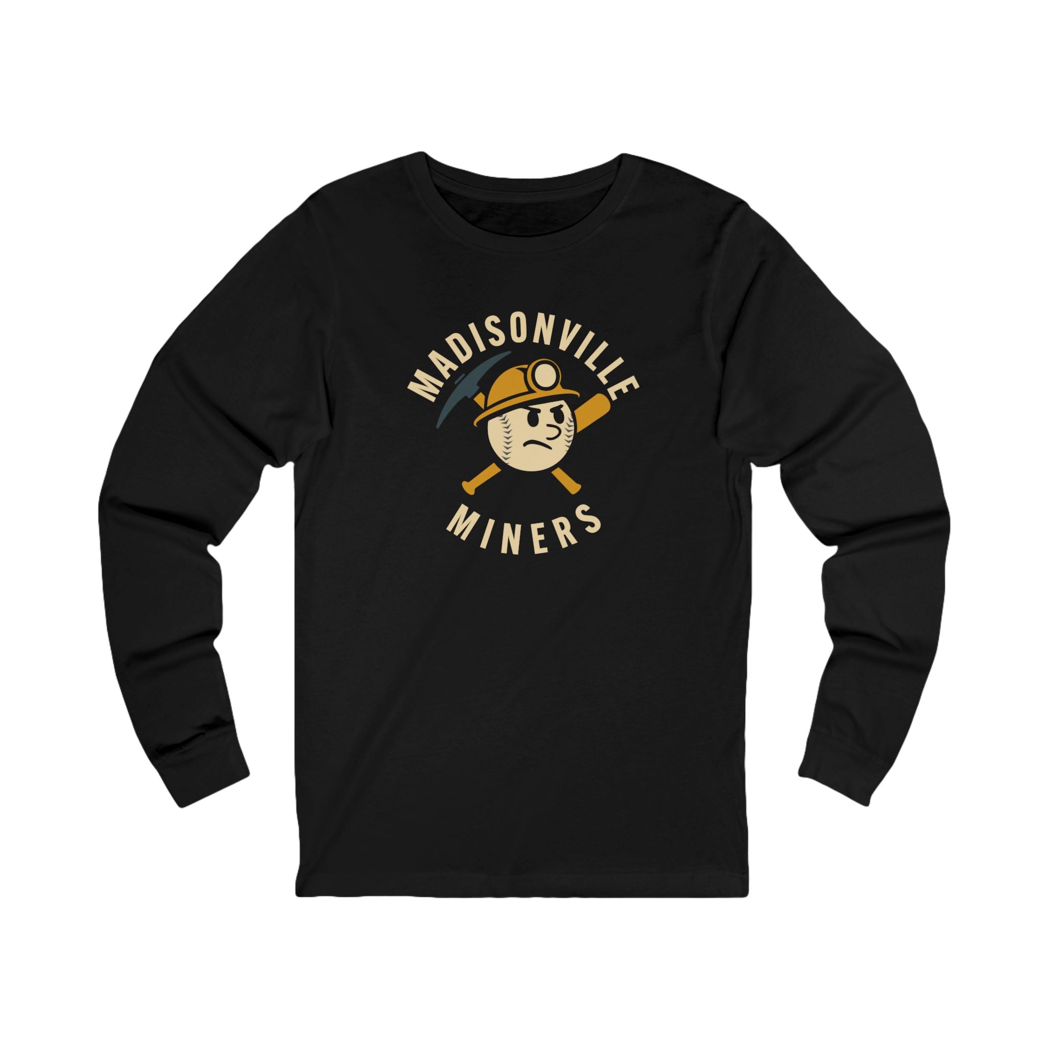 Madisonville Miners Long Sleeve Shirt - Vintage Defunct Baseball Teams