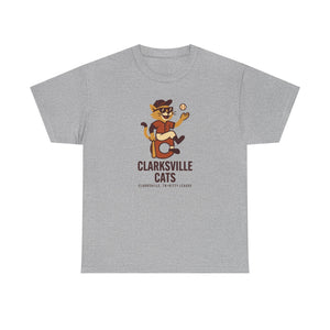 Clarksville Cats T-Shirt (Heavyweight) - Vintage Defunct Baseball Teams