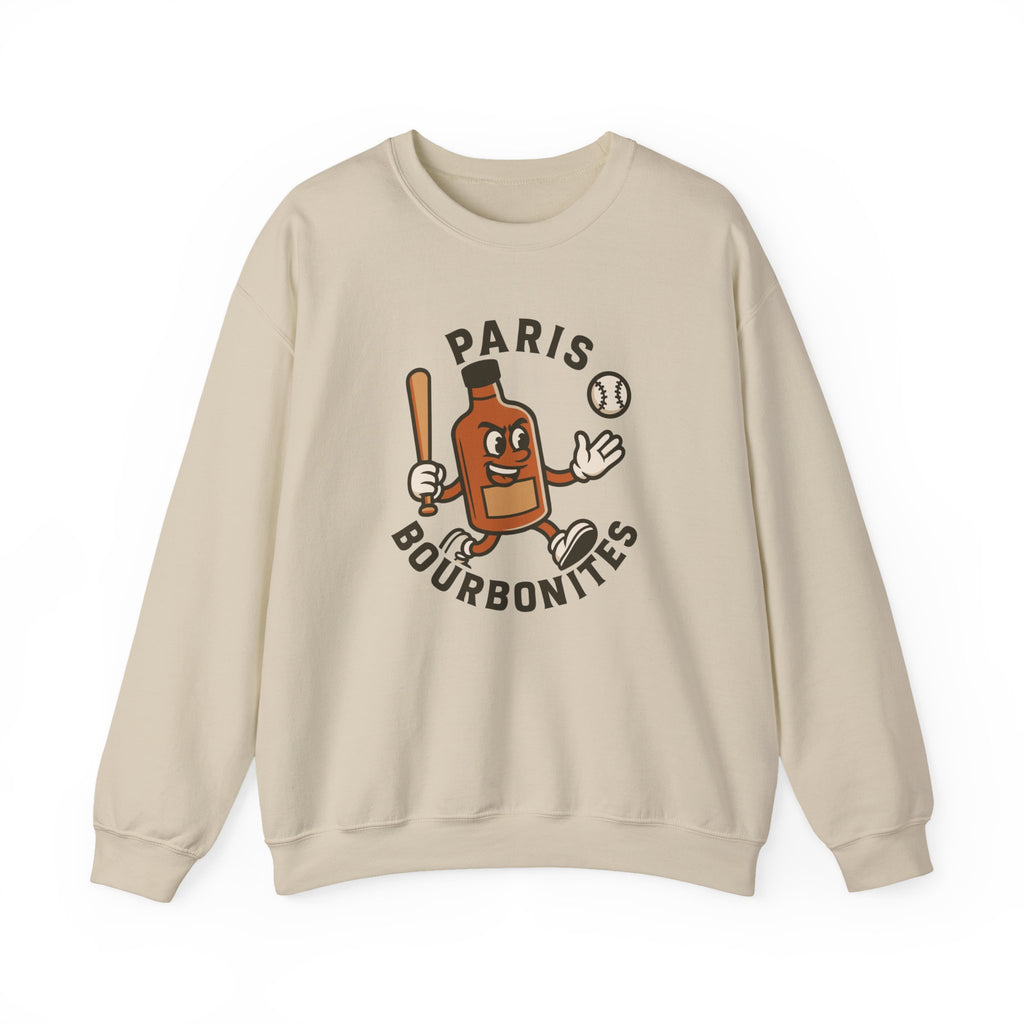 Paris Bourbonites Crewneck Sweatshirt - Vintage Defunct Baseball Teams
