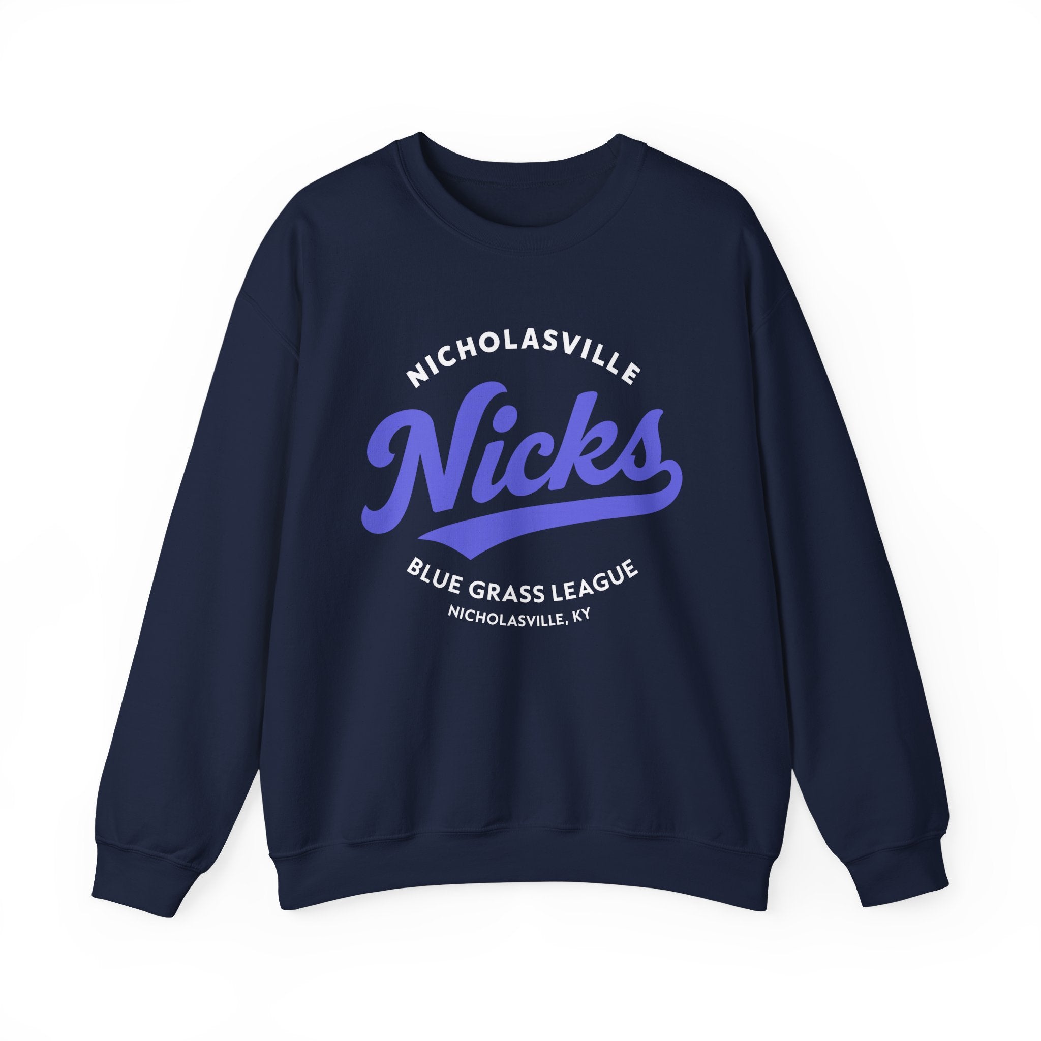 Nicholasville Nicks Crewneck Sweatshirt - Vintage Defunct Baseball Teams