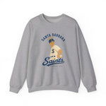Santa Barbara Saints Crewneck Sweatshirt - Vintage Defunct Baseball Teams - California
