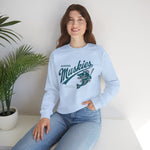 Muskegon Muskies Crewneck Sweatshirt - Vintage Defunct Baseball Teams - Michigan