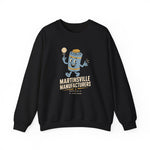 Martinsville Manufacturers Crewneck Sweatshirt - Vintage Defunct Baseball Teams - Virginia