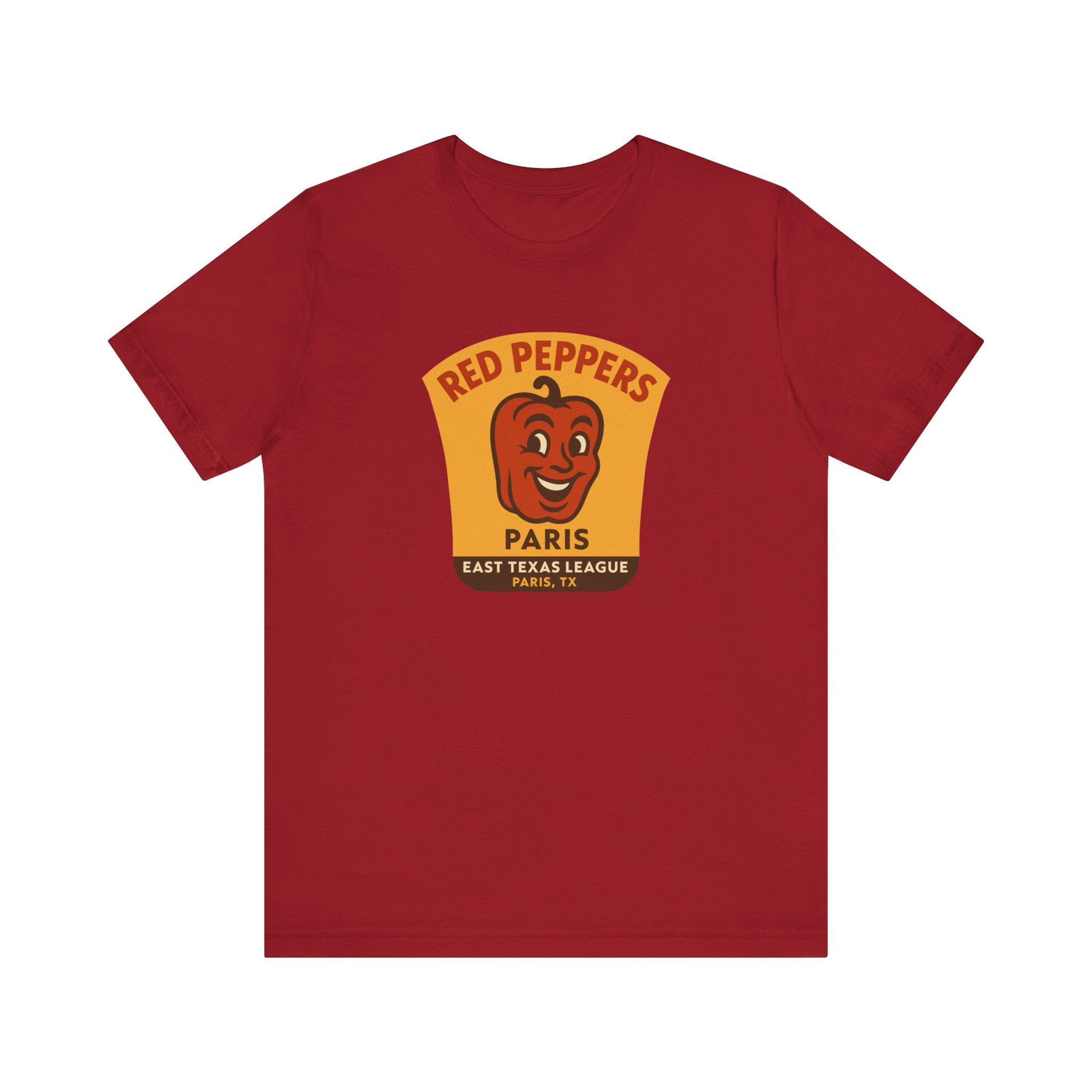 Paris Red Peppers T-Shirt (Premium Lightweight) - Vintage Defunct Baseball Teams