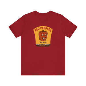 Paris Red Peppers T-Shirt (Premium Lightweight) - Vintage Defunct Baseball Teams