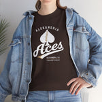 Alexandria Aces T-Shirt (Heavyweight) - Vintage Defunct Baseball Teams - Louisiana