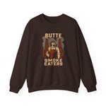 Butte Smoke Eaters Crewneck Sweatshirt - Vintage Defunct Baseball Teams - Montana